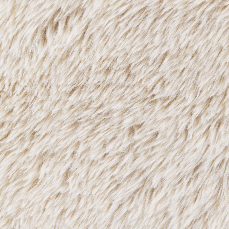 Fitzroy Faux Fur Upholstered Chair Solid Wood Arms