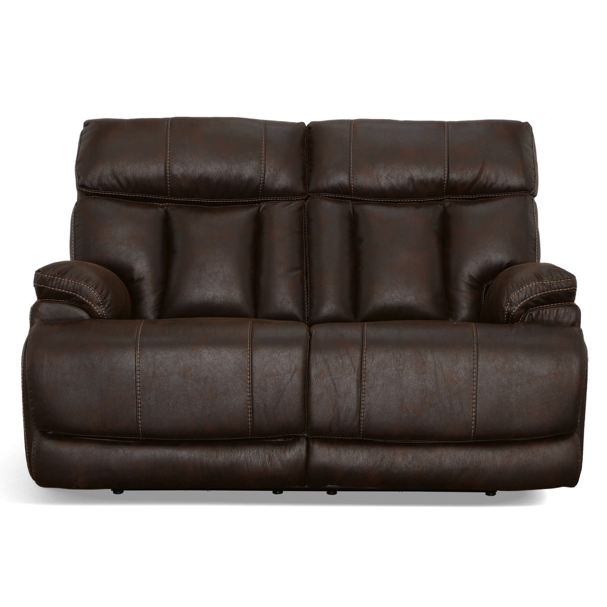 Flexsteel Clive Power Reclining Loveseat with Power Headrests & Lumbar