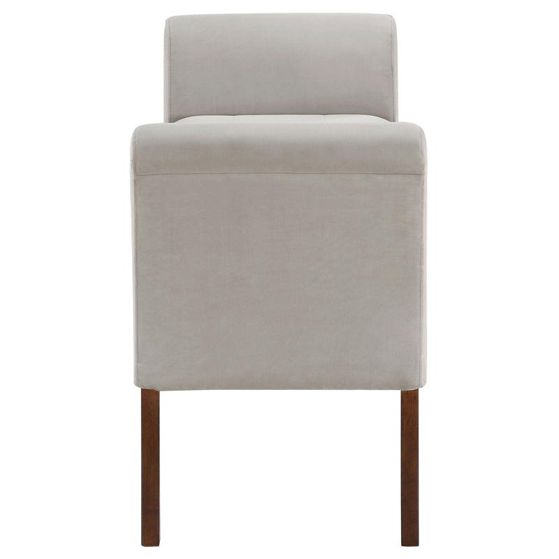 Farrah Velvet Upholstered Rolled Arm Storage Bench