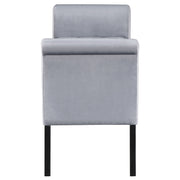 Farrah Velvet Upholstered Rolled Arm Storage Bench