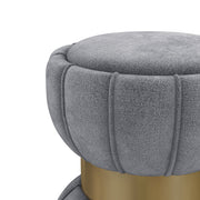 Sora Round Upholstered Ottoman