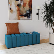 Summer Fabric Upholstered Tufted Accent Bench