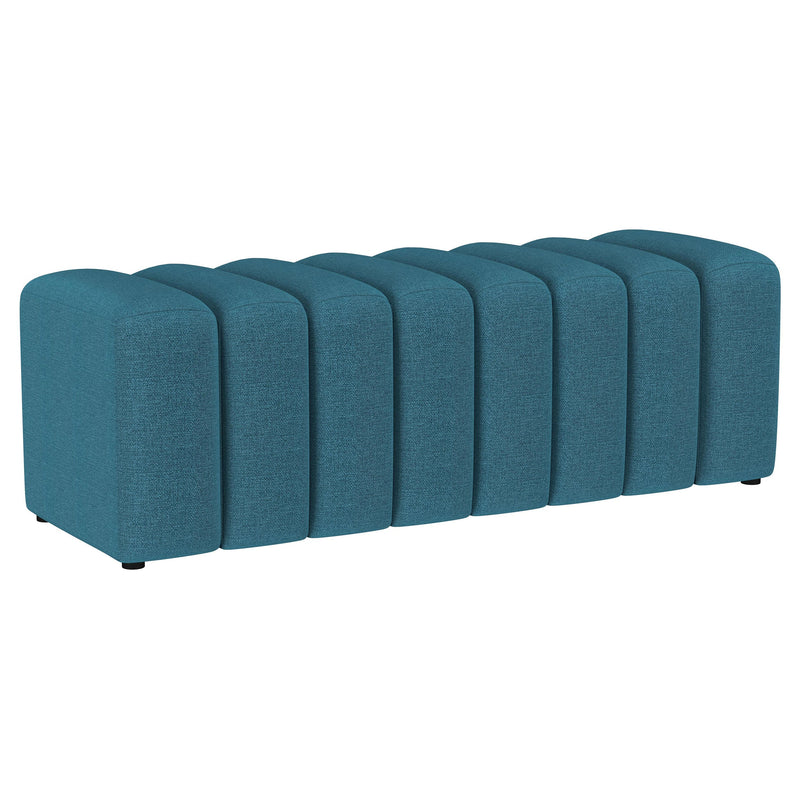 Summer Fabric Upholstered Tufted Accent Bench