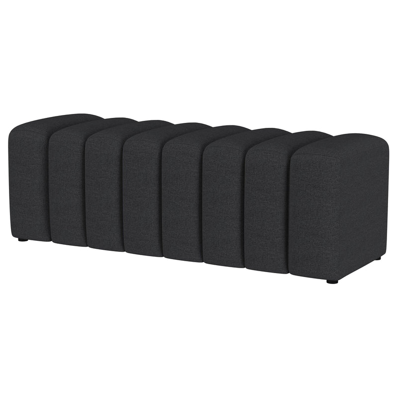 Summer Fabric Upholstered Tufted Accent Bench