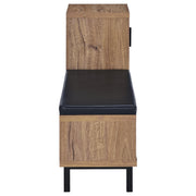 Teller 1-door Entryway Shoe Storage Bench Natural Oak