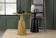 Ixia Round Solid Wood Accent Side Table