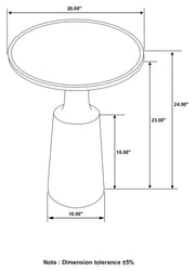 Ixia Round Solid Wood Accent Side Table