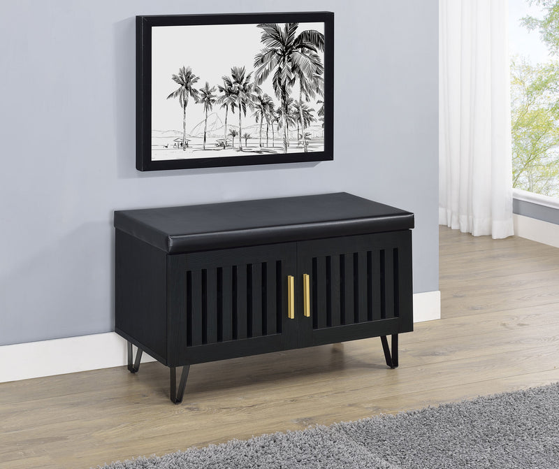 Brixton 2-door Padded Entryway Shoe Storage Bench
