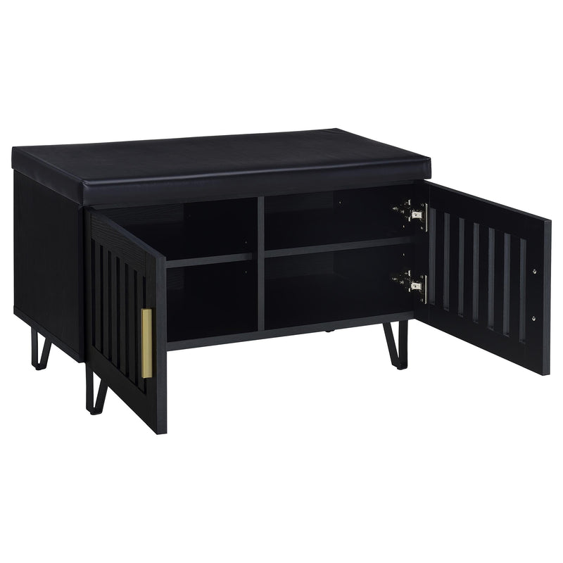 Brixton 2-door Padded Entryway Shoe Storage Bench