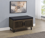 Brixton 2-door Padded Entryway Shoe Storage Bench
