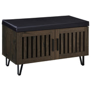Brixton 2-door Padded Entryway Shoe Storage Bench