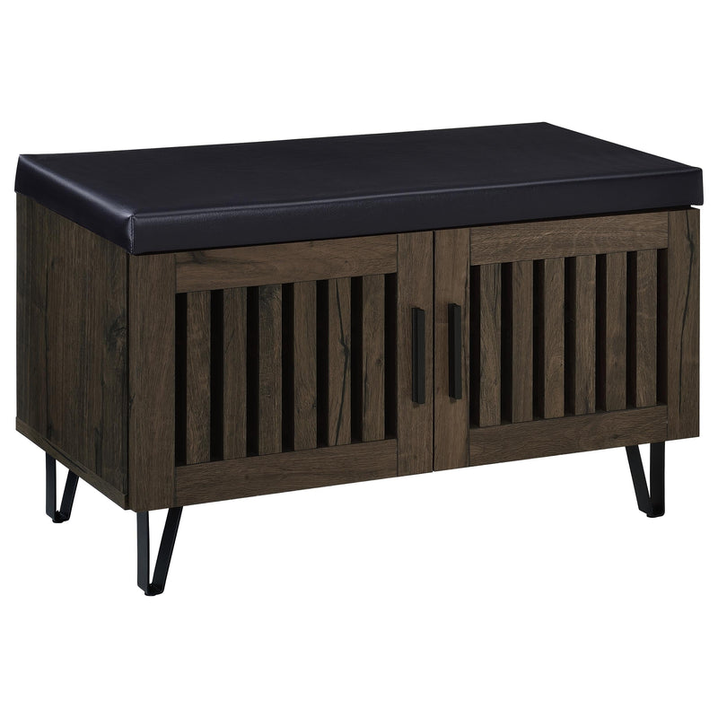 Brixton 2-door Padded Entryway Shoe Storage Bench