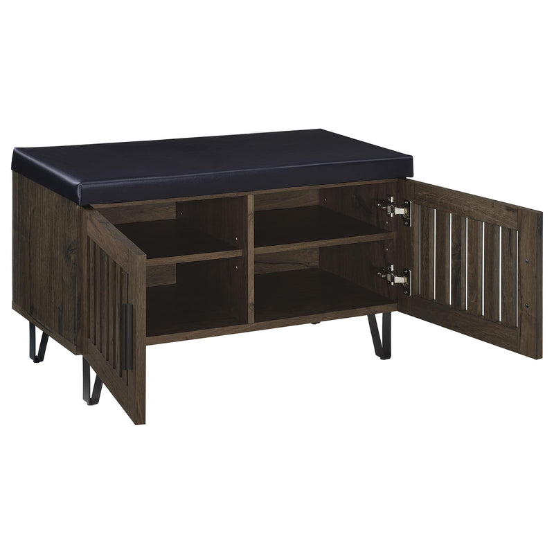 Brixton 2-door Padded Entryway Shoe Storage Bench