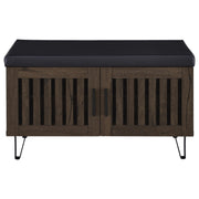 Brixton 2-door Padded Entryway Shoe Storage Bench