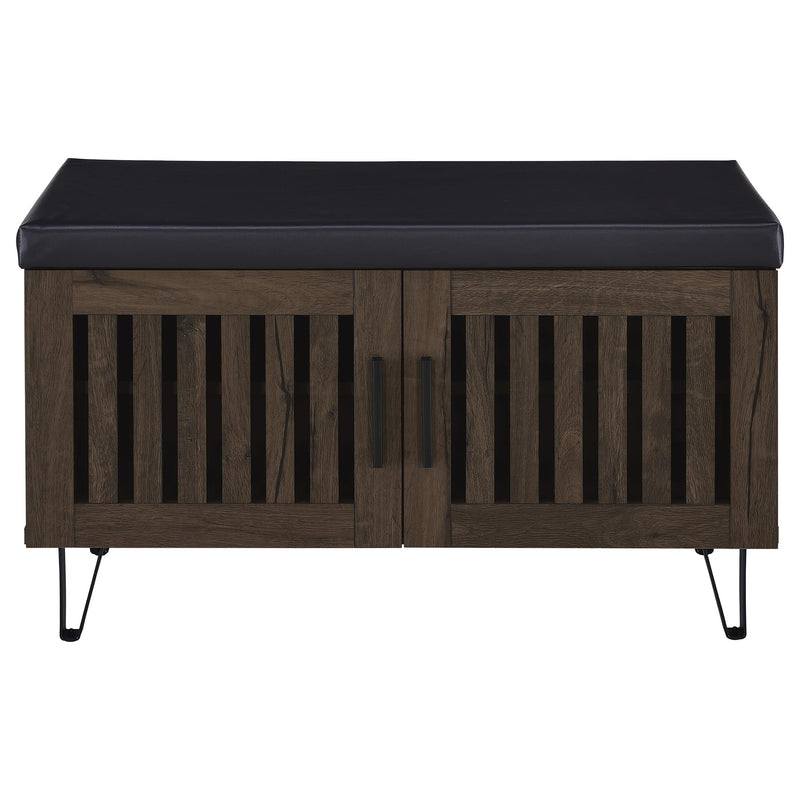 Brixton 2-door Padded Entryway Shoe Storage Bench