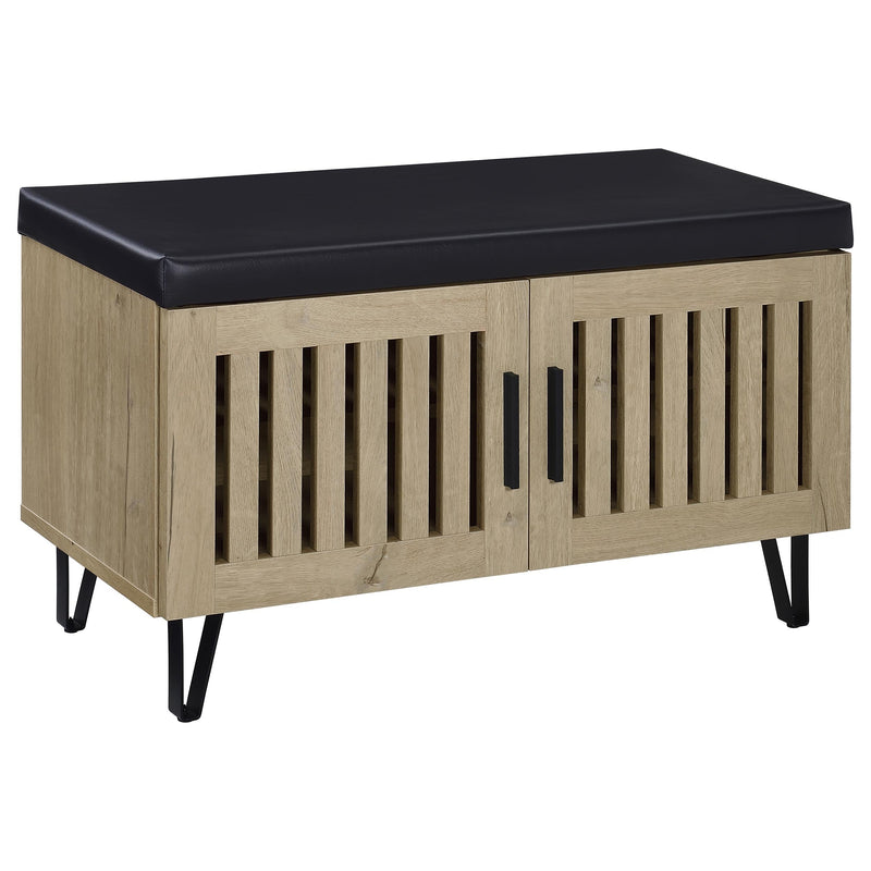 Brixton 2-door Padded Entryway Shoe Storage Bench