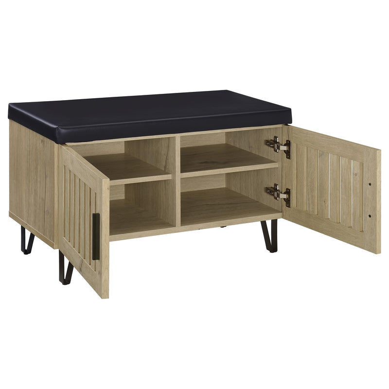 Brixton 2-door Padded Entryway Shoe Storage Bench