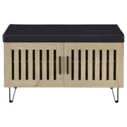 Brixton 2-door Padded Entryway Shoe Storage Bench