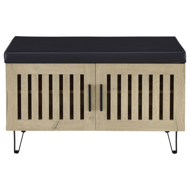 Brixton 2-door Padded Entryway Shoe Storage Bench