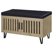 Brixton 2-door Padded Entryway Shoe Storage Bench