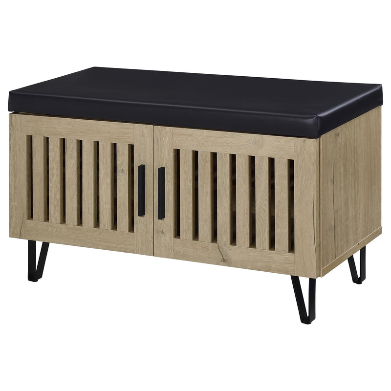 Brixton 2-door Padded Entryway Shoe Storage Bench