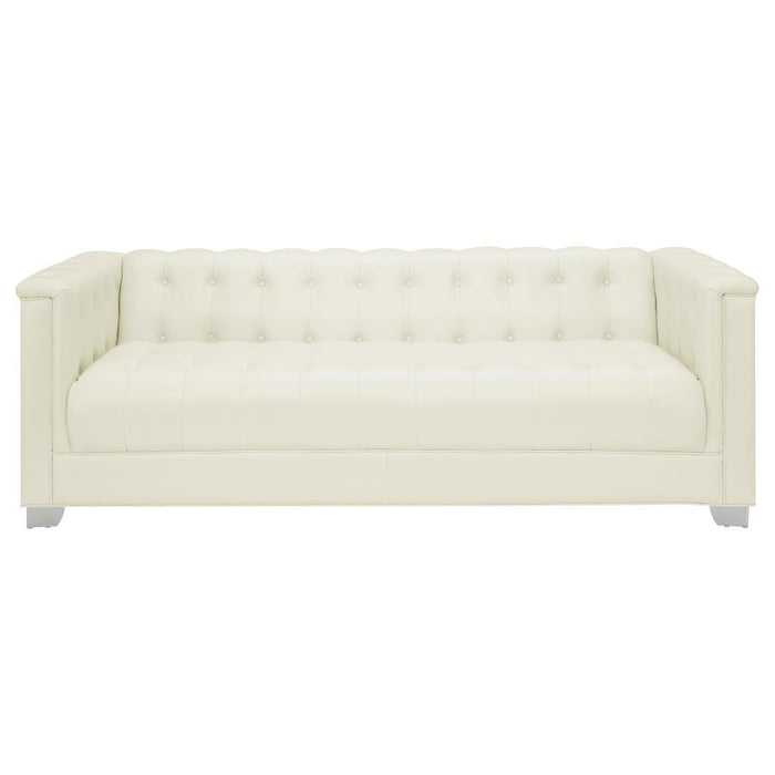 Chaviano - Tufted Upholstered Sofa Pearl White