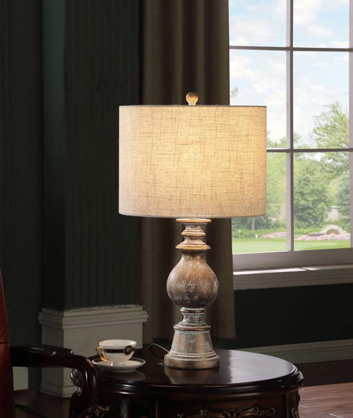 Brie 28-inch Drum Shade Urn Table Lamp Antique Gold Default Title
