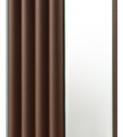Elena 30-inch Square Tapered Mirrored Table Lamp Brown