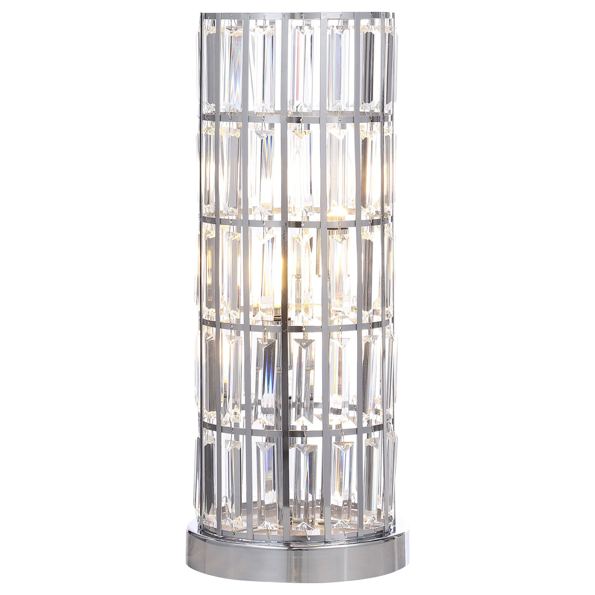 Wanda 20-inch Crystal Shade Bedside Table Lamp