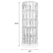 Wanda 20-inch Crystal Shade Bedside Table Lamp
