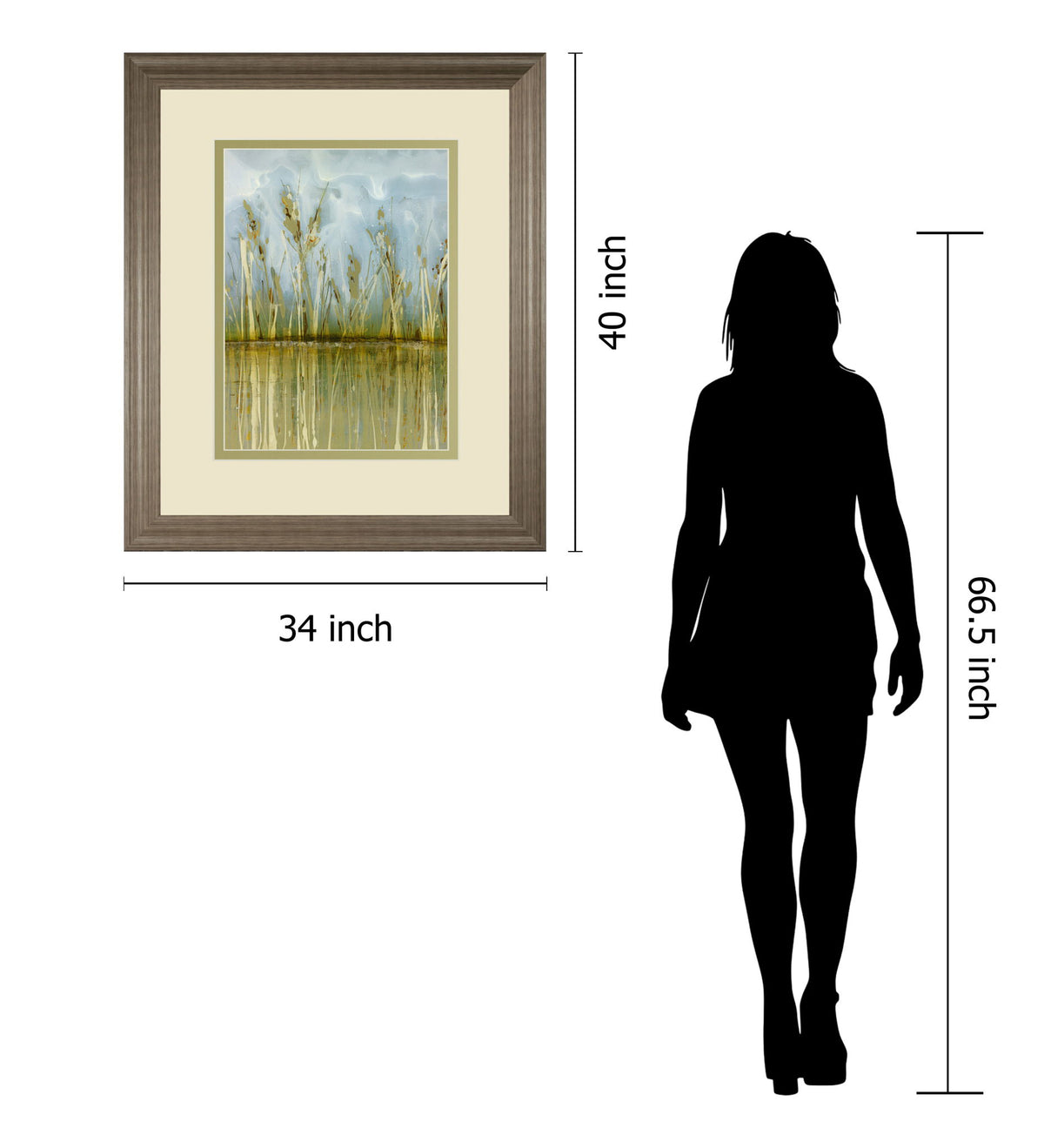 Allure By Hollack - Framed Print Wall Art - Beige