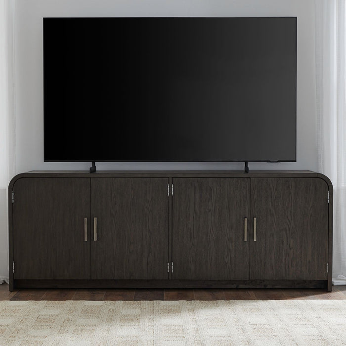 Perspectives - 82" TV Console - Brown