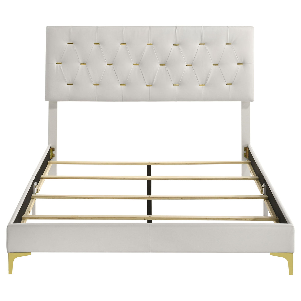 Kendall Upholstered Queen Panel Bed White
