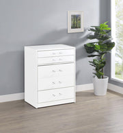 Danbury 3-drawer Makeup Vanity & Stool Set High Gloss White High Gloss