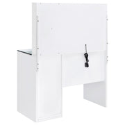 Flora 2-drawer Vanity Set with LED Mirror High Gloss