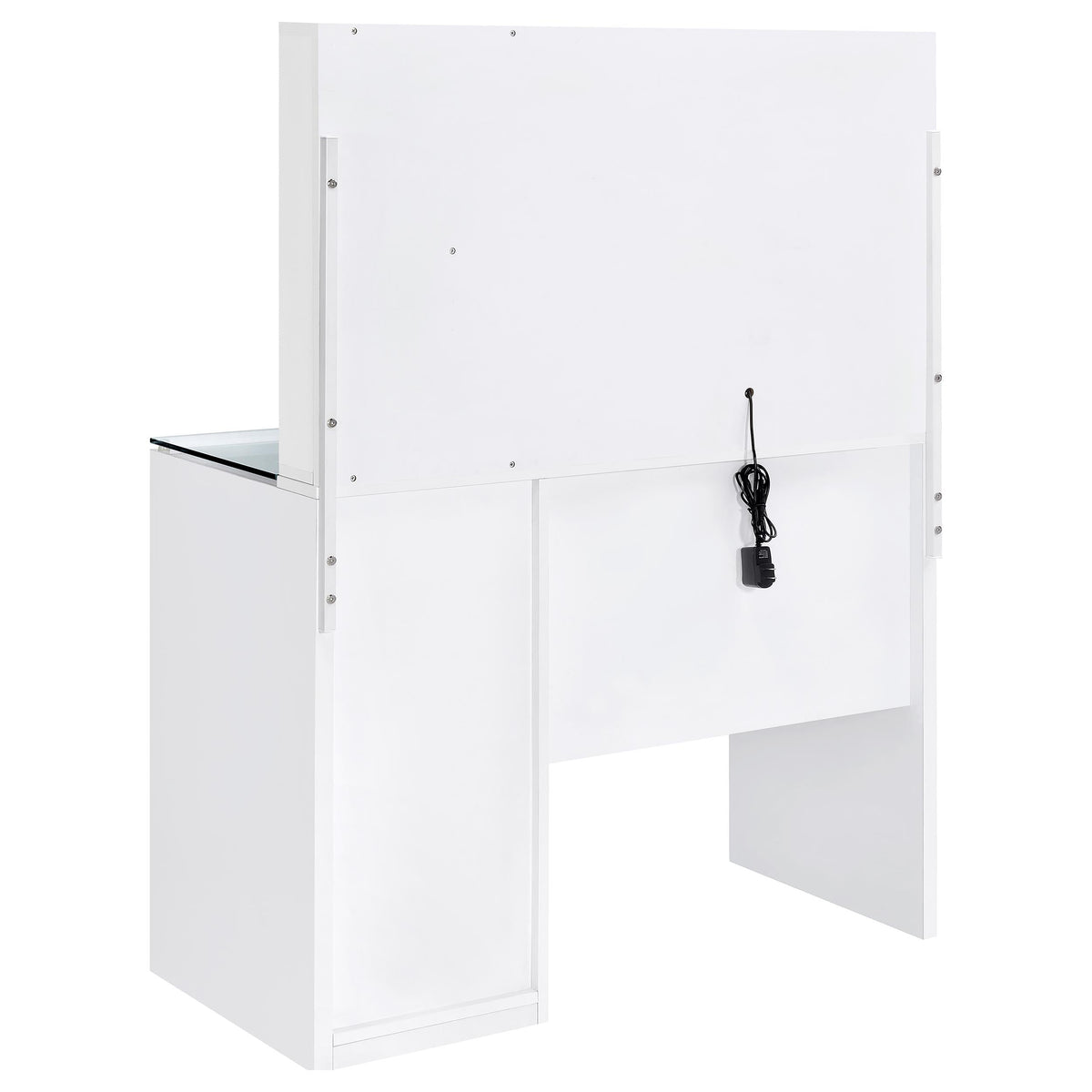 Flora 2-drawer Vanity Set with LED Mirror High Gloss