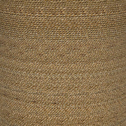 Halden Round Woven Seagrass Accent Side Table Light Brown