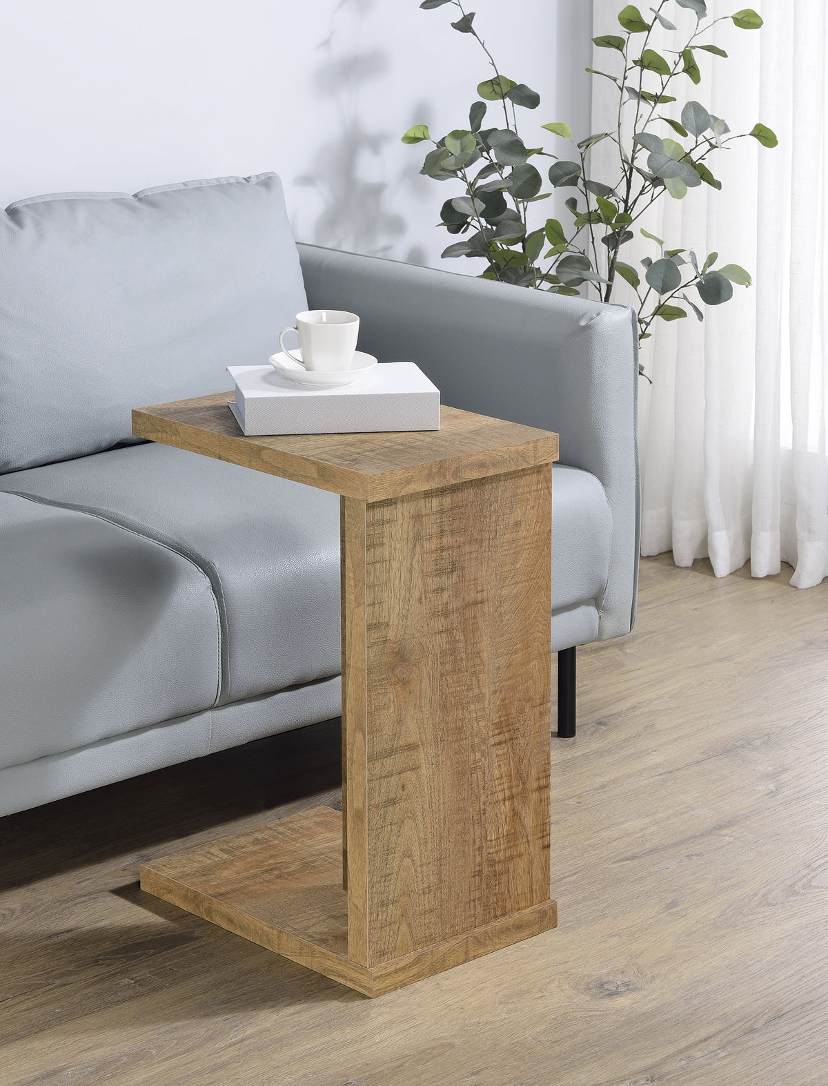 Clower Engineered Wood C-Shaped Sofa Side Table