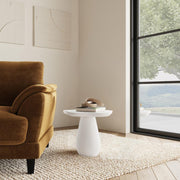 Perth 17-inch Side Table with Cloud-Shaped Top Off White Default Title