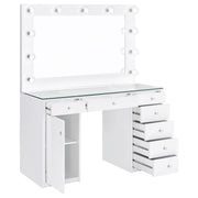 Acena 7-drawer Vanity Set with ing High Gloss
