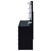 Acena 7-drawer Vanity Set with ing High Gloss