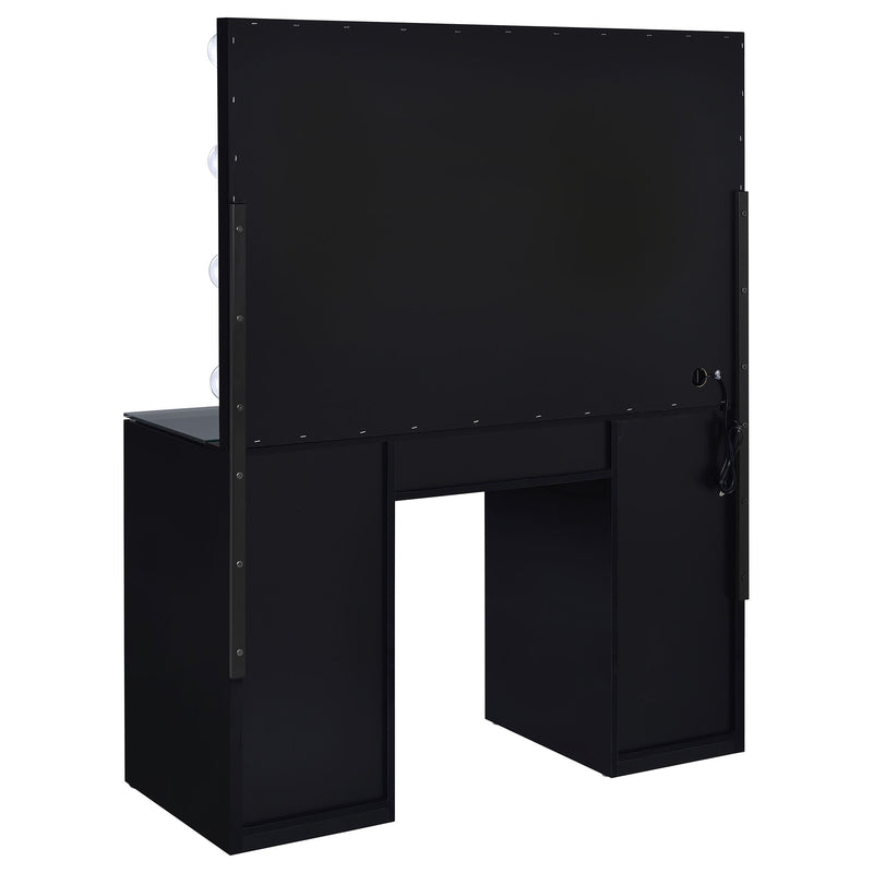 Acena 7-drawer Vanity Set with ing High Gloss