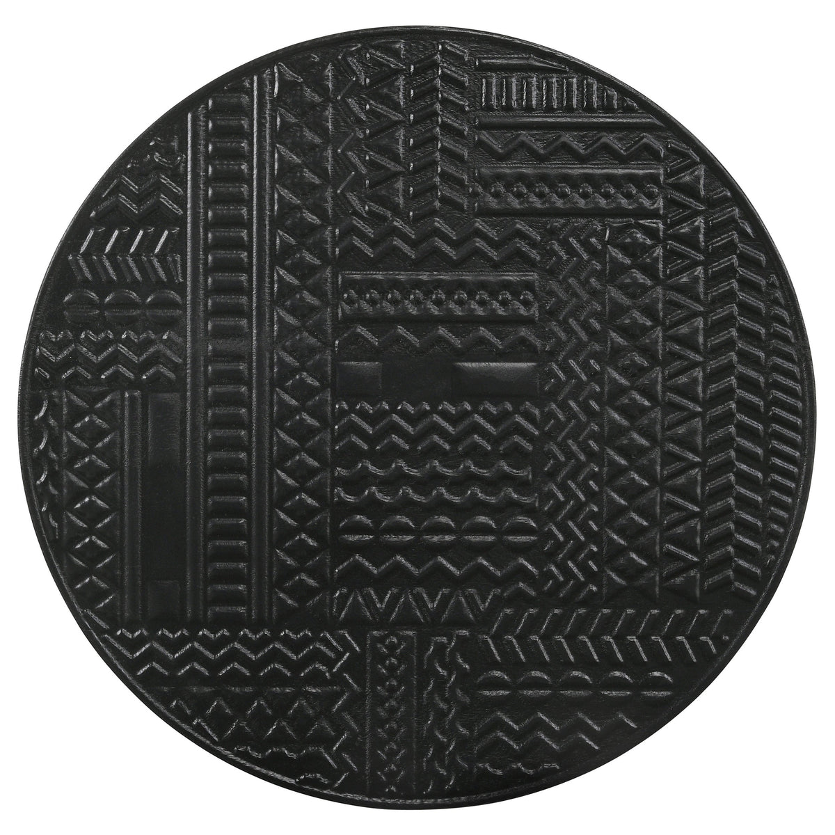 Loannis 2-piece Round Mango Wood Nesting Table Matte Black