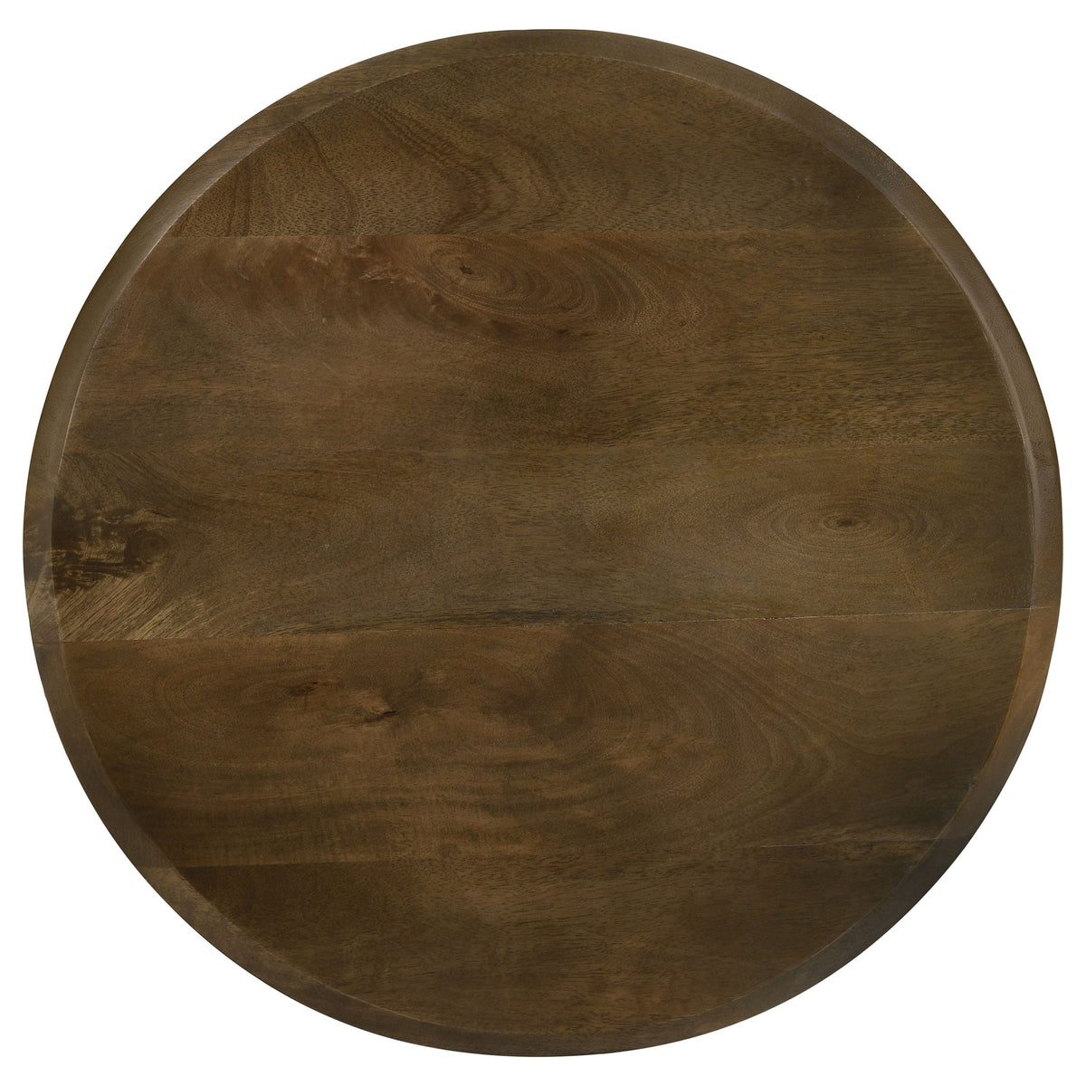 Deja 3-piece Round Nesting Table Set Natural and Gunmetal