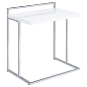 Dani Rectangular C-Shaped Sofa Side Table High Gloss