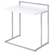 Dani Rectangular C-Shaped Sofa Side Table High Gloss