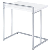 Dani Rectangular C-Shaped Sofa Side Table High Gloss