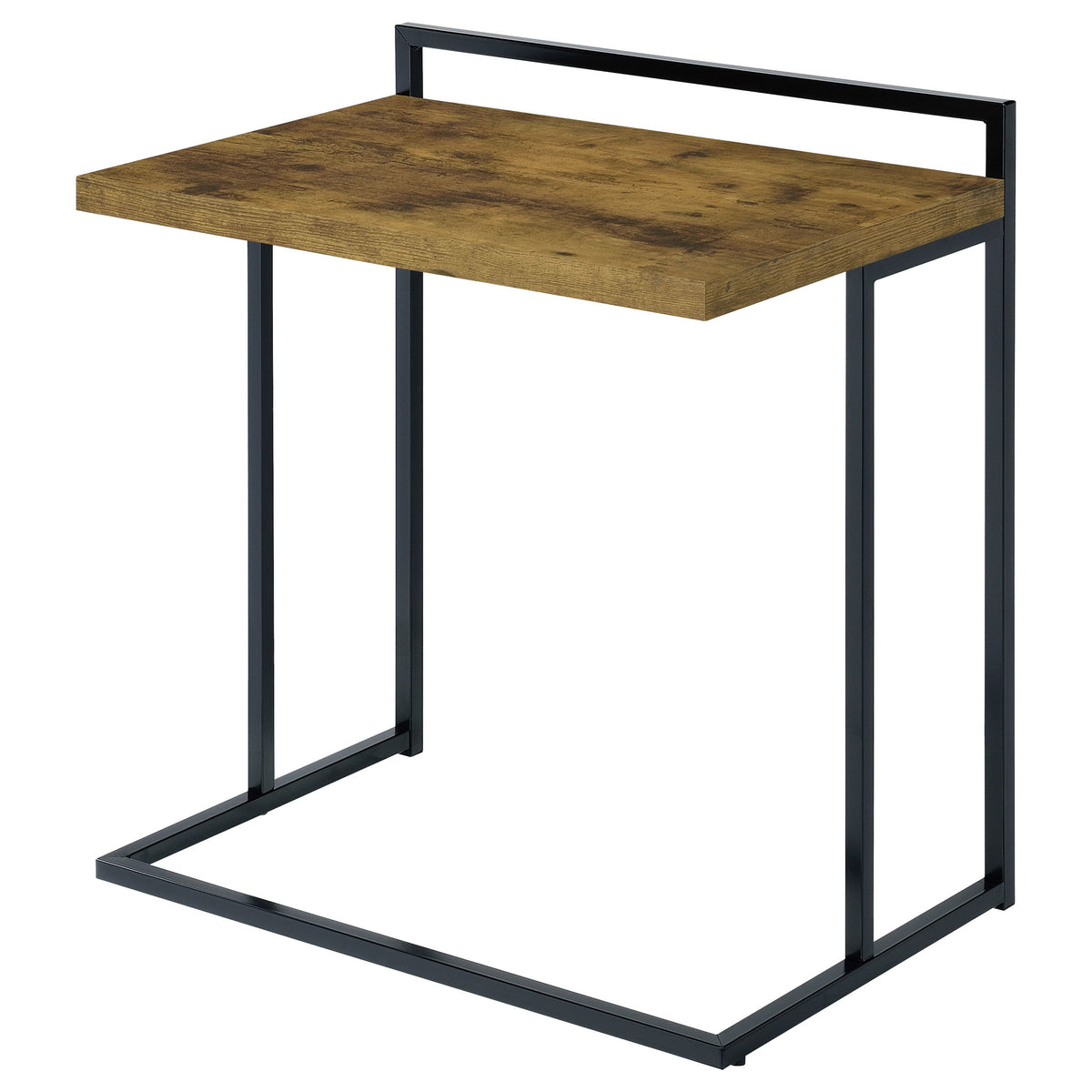 Dani Rectangular C-Shaped Sofa Side Table High Gloss