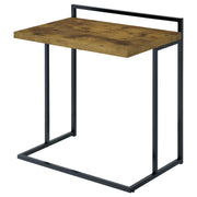 Dani Rectangular C-Shaped Sofa Side Table High Gloss