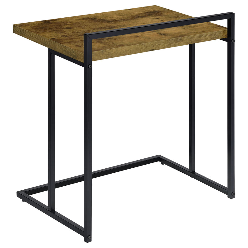 Dani Rectangular C-Shaped Sofa Side Table High Gloss